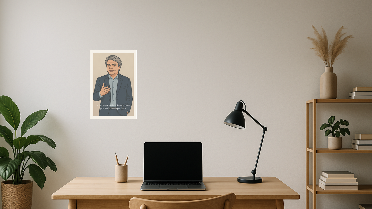 Affiche Bernard Tapie - Iconic Oat