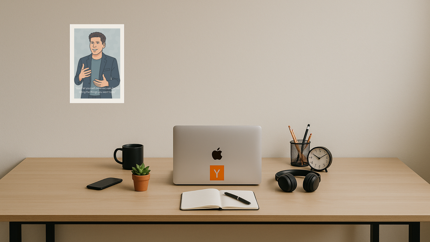 Afiche Sam Altman - Iconic Slate