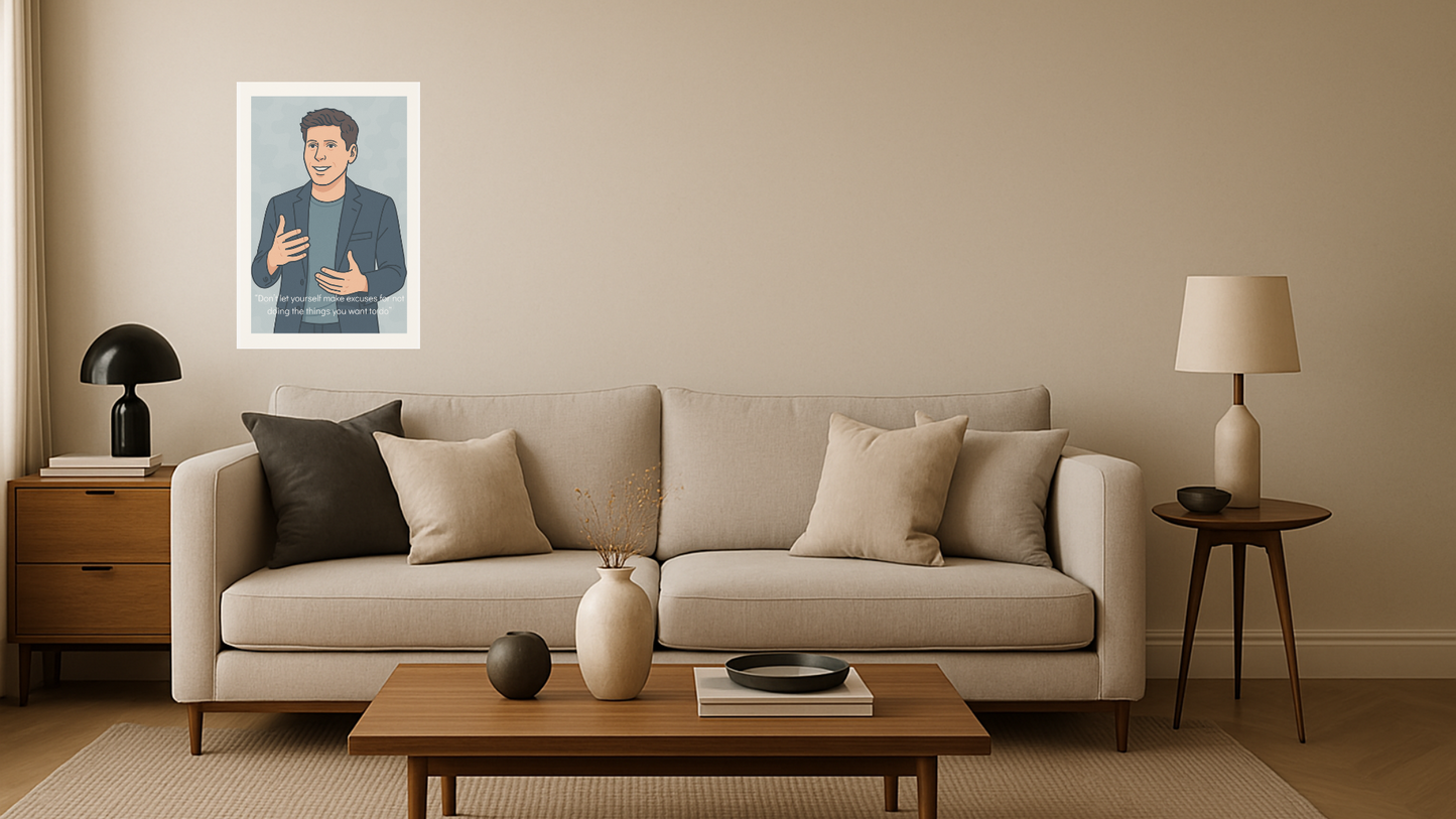 Afiche Sam Altman - Iconic Slate