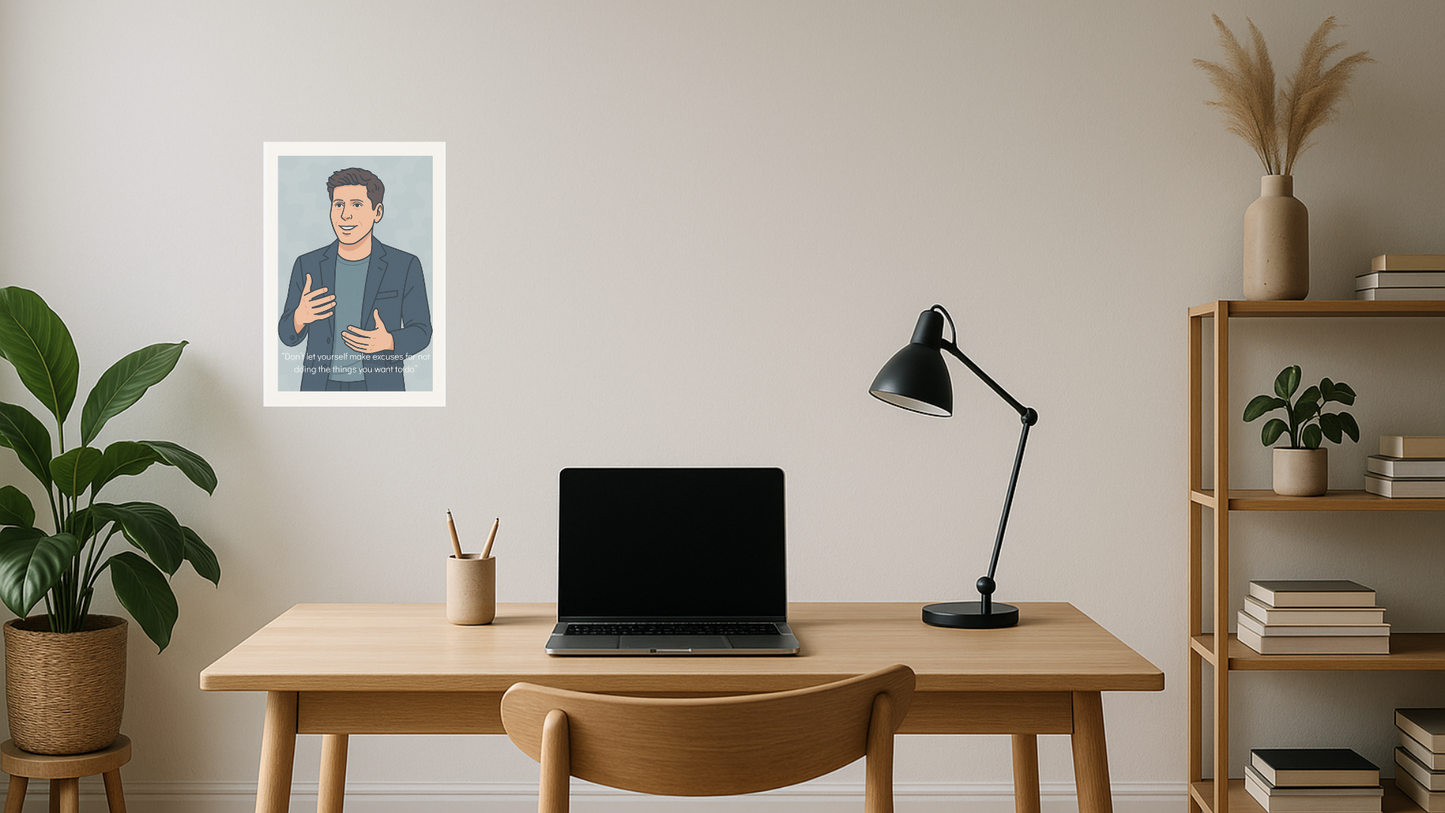 Afiche Sam Altman - Iconic Slate