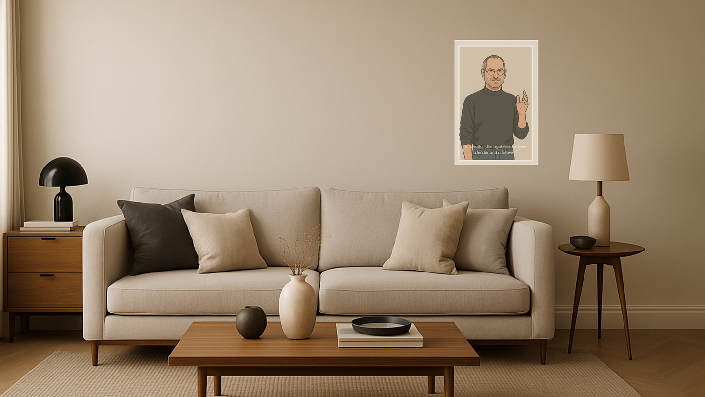 Affiche Steve Jobs - Iconic Claystone