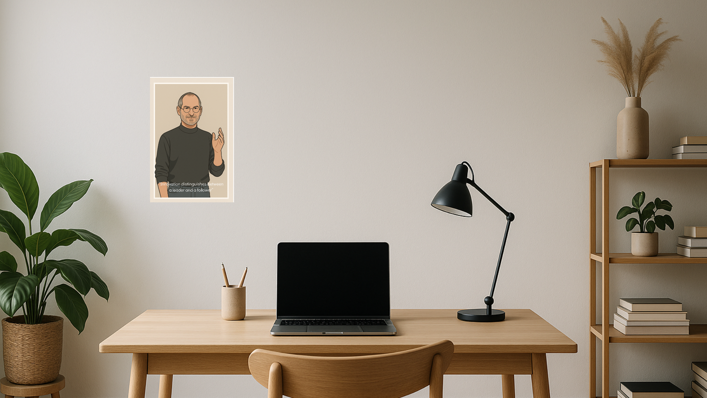 Affiche Steve Jobs - Iconic Claystone