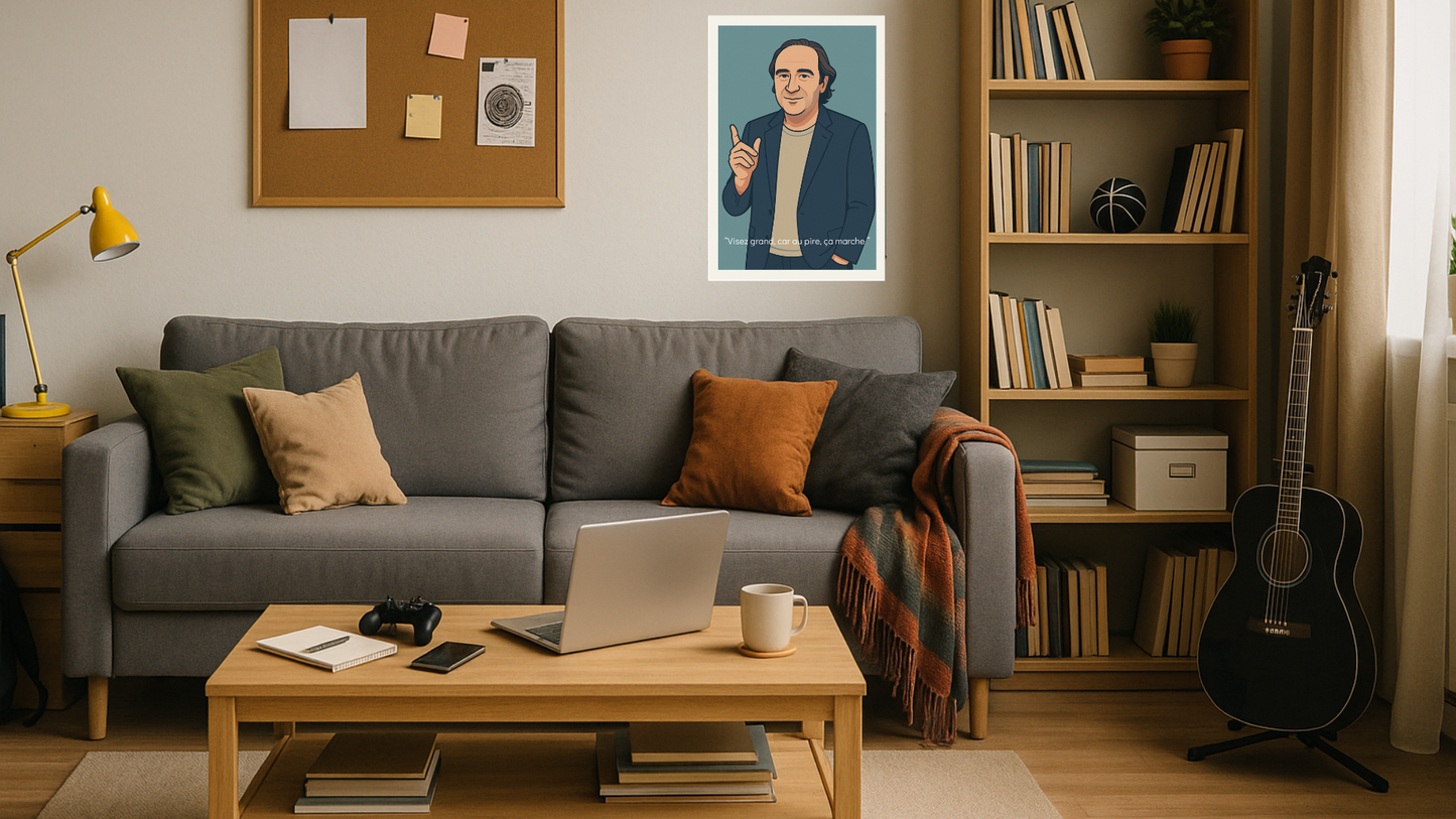 Affiche Xavier Niel - Iconic Matte