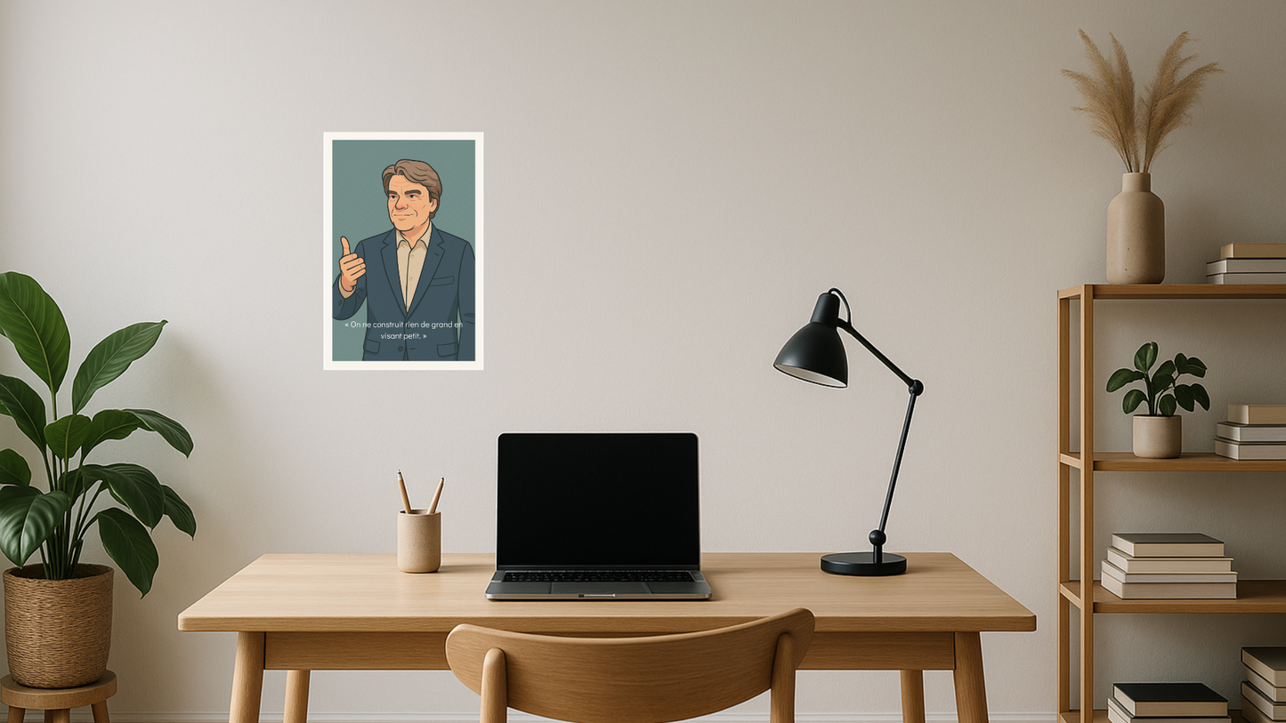 Affiche Bernard Tapie - Iconic Teal