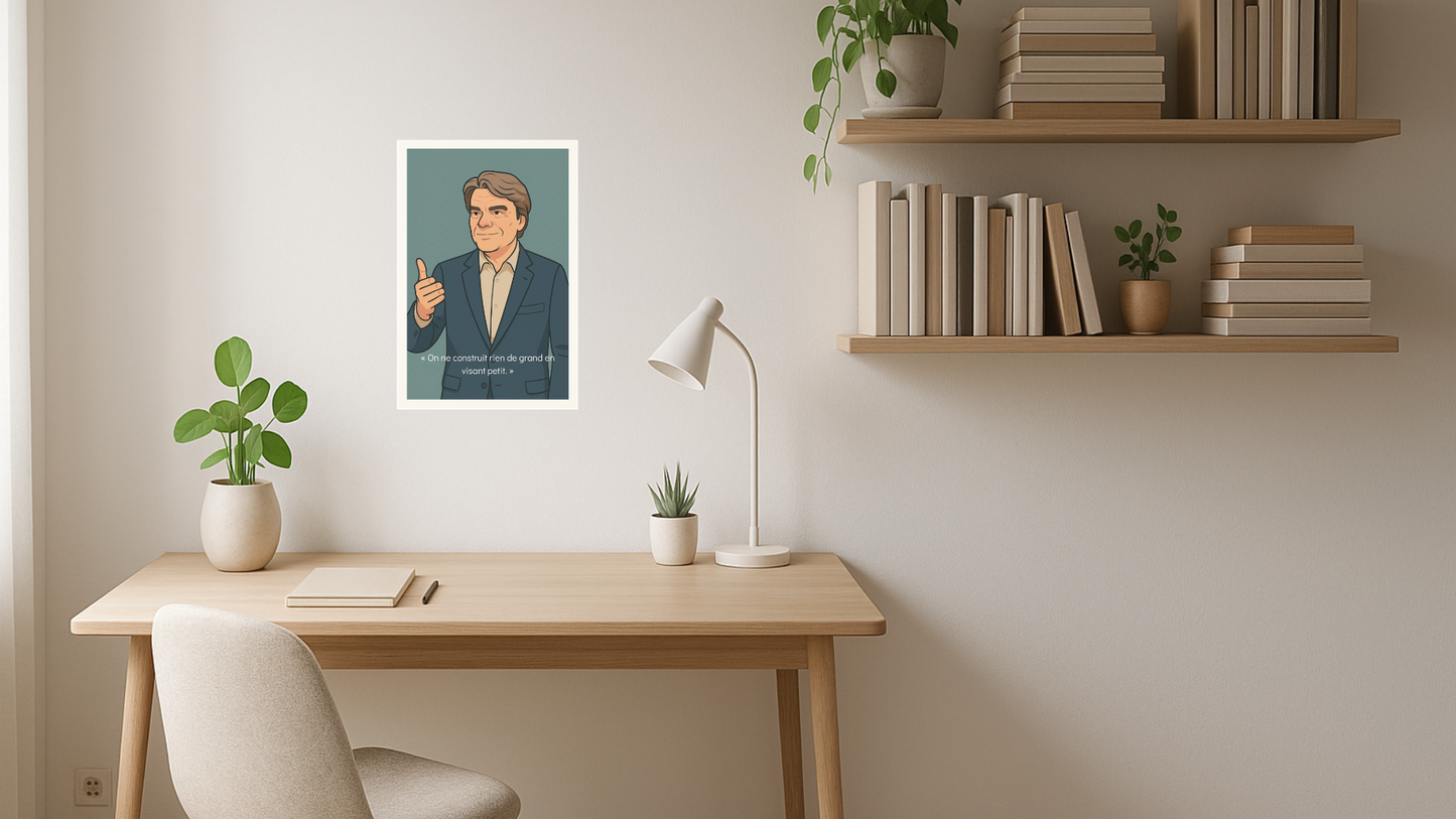 Affiche Bernard Tapie - Iconic Teal
