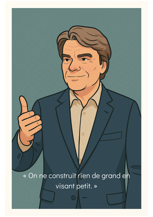 Affiche Bernard Tapie - Iconic Teal