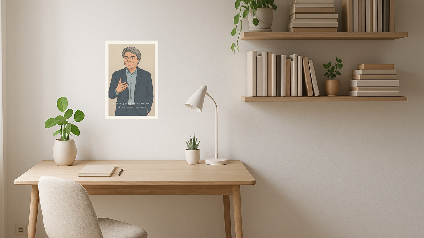 Affiche Bernard Tapie - Iconic Oat
