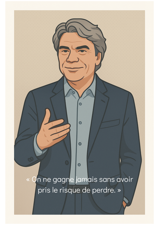 Affiche Bernard Tapie - Iconic Oat