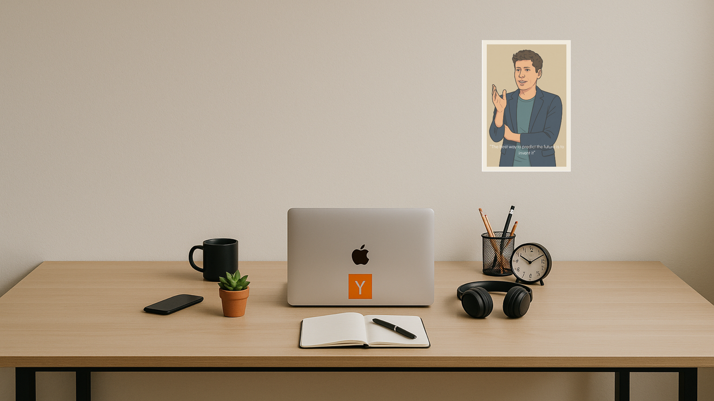 Afiche Sam Altman - Iconic Sandstone