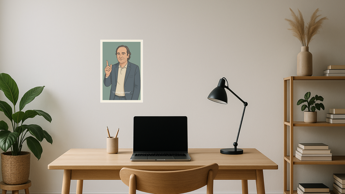 Affiche Xavier Niel - Iconic Muted