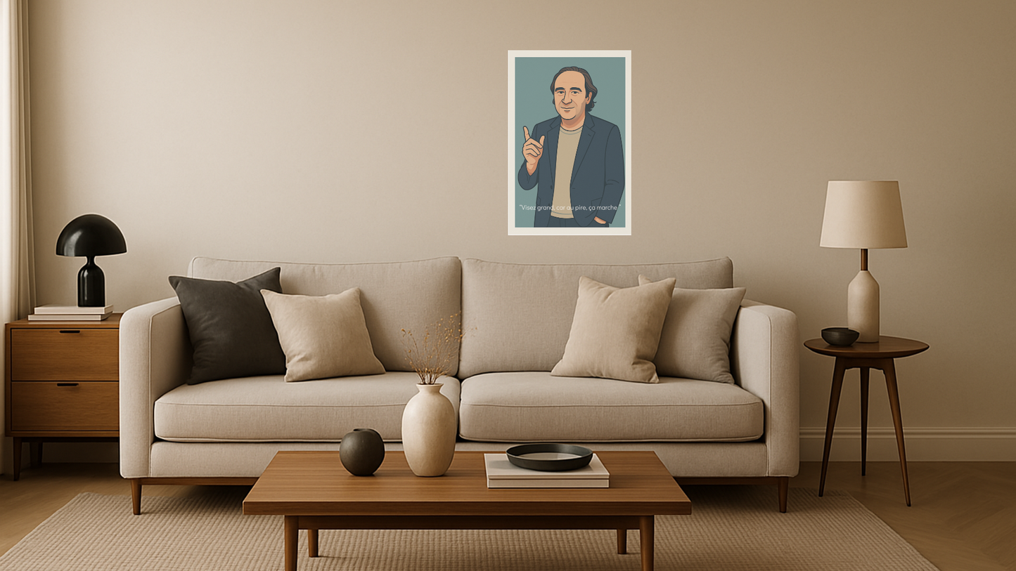 Affiche Xavier Niel - Iconic Matte