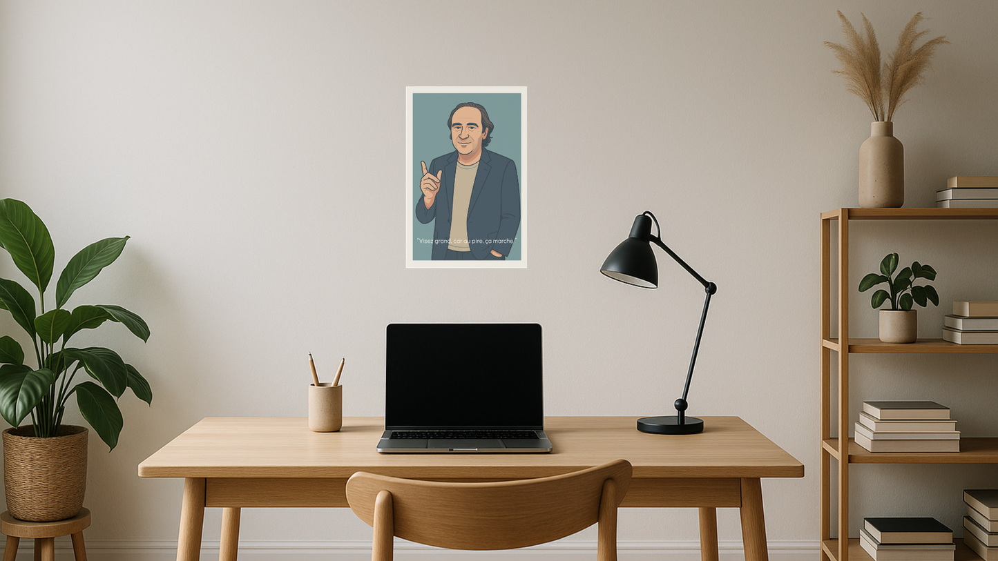 Affiche Xavier Niel - Iconic Matte